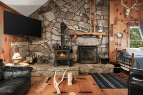 Stone cabin w/stone fireplace & deck - Image 3
