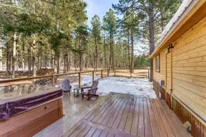 Hot Tub + Fireplace: Cozy Angel Fire A-frame Cabin - Image 3