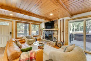 Hot Tub + Fireplace: Cozy Angel Fire A-frame Cabin - Image 4