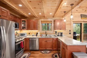 Riverfront, Brand New Log Cabin-Fireplace-Firepit - Image 3