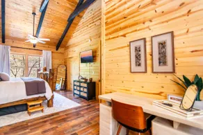Creekfront Cabin with Waterfall, Hot Tub, Fire Pit - Image 3