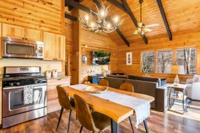 Creekfront Cabin with Waterfall, Hot Tub, Fire Pit - Image 5