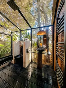 Evergreen 1BR Wood Cabin with Bassin & Terrace - Image 3