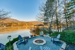 Hot Tub & Lakefront Deck: Cabin on Lake Lure - Image 3