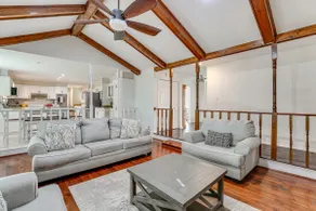 Patio + Pool Table: Lake Marion Getaway - Image 5