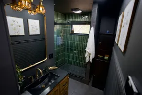 Riverfront Stylish Cabin w Firepit, Spa-Like Bath - Image 5