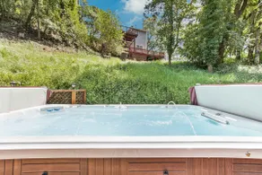 Modern Cabin Retreat with Swim Spa Hot Tub and Air Conditioning - Image 2