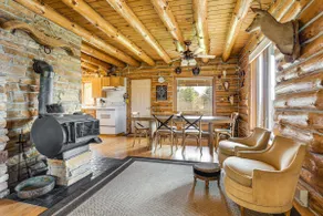 Fish & Hike on 180 Acres! Log Cabin in Almond - Image 4