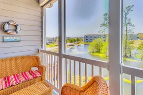 Balcony + Pool Access: Serene Little River Retreat - Image 2