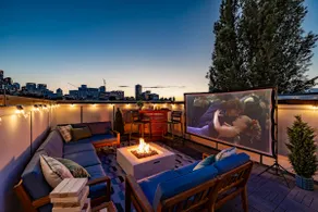 Movie Theater Rooftop King Bed Arcade BBQ - Image 2