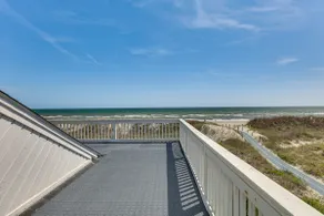 Deck & View: Oceanfront Oasis in Oak Island! - Image 2