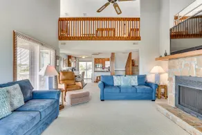 Deck & View: Oceanfront Oasis in Oak Island! - Image 5