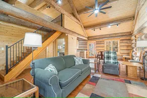 Stagecoach Inn Log Cabin 10 Acres Wooded Setting - Image 3
