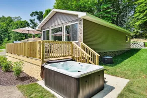 Deck, Dock & Hot Tub: Lakeside Retreat in Michigan - Image 2
