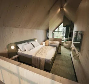 Chalet-Private Bathroom-Countryside view - Image 5