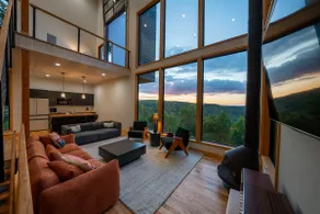 Glass-Wall Lodge | Hot Tub · Scenic Views · Patio - Image 3