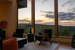 Glass-Wall Lodge | Hot Tub · Scenic Views · Patio - Image 5