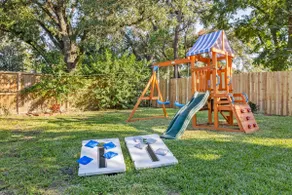 Htown Hot Tub Getaway Swing Set BBQ Yard Games - Image 2