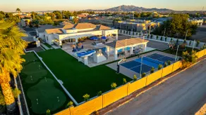 The Grand Oasis-V-ball-30'waterslide-hot tub-sauna - Image 4