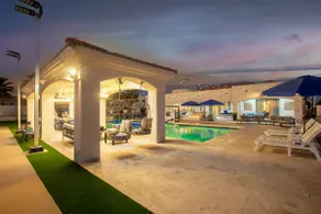 The Grand Oasis-V-ball-30'waterslide-hot tub-sauna - Image 2