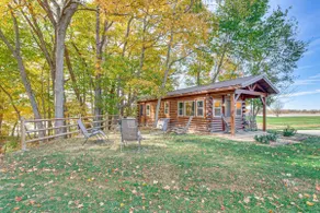 Outdoor Oasis w/ Fire Pit & Dock: Galion Log Cabin - Image 2