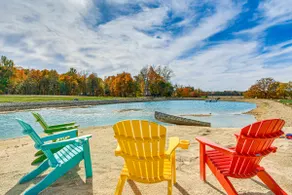 Outdoor Oasis w/ Fire Pit & Dock: Galion Log Cabin - Image 3