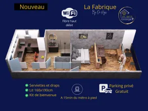 Cozy studio La Fabrique balcony & free parking - Image 3