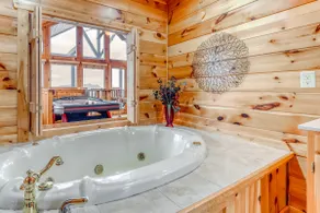 2 Story Homey Cabin Sleeps 6 Hot Tub Shared Pool - Image 3