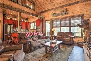 Lakefront Cabin Sleeps 16 Dock Fire Pit Hot Tub - Image 3