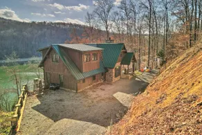 Lakefront Cabin Sleeps 16 Dock Fire Pit Hot Tub - Image 2