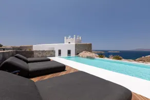 Mykonos Town Black Villa with Cave Heated Pool - Image 4