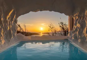 Mykonos Town Black Villa with Cave Heated Pool - Image 2