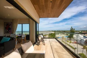 Ocean and Marina views from this fantastic beachfront condo - Image 3