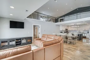 Patio & Fishing Pond! Modern Barndominium Near KC - Image 3
