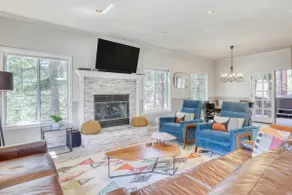 Dog-friendly home with pool table, fireplaces, & p - Image 4