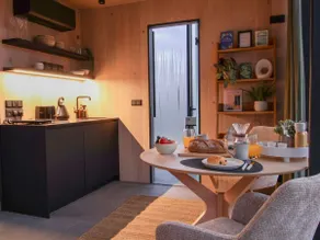 Luxury Mirror Cabin with Hot Tub & Sauna - Image 3