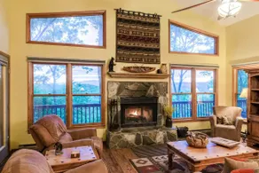 Cedar log home, mountain views, pool, foosball - Image 5