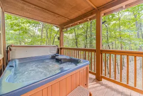 Romantisk Getaway Hyggelig kabine | 1BR 1BA | Spabad | Jacuzzi | Kæledyr tilladt - Image 3