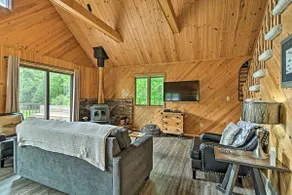 Near Snowmobiling! Riverfront Traverse City Cabin - Image 5