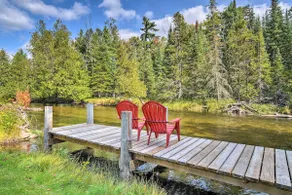 Near Snowmobiling! Riverfront Traverse City Cabin - Image 2