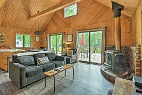 Near Snowmobiling! Riverfront Traverse City Cabin - Image 4