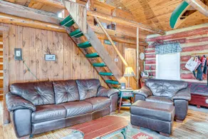 Dock, Fire Pit: Historic Lakefront Cabin in Mercer - Image 4