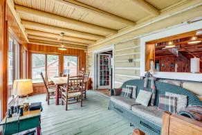 Dock, Fire Pit: Historic Lakefront Cabin in Mercer - Image 3