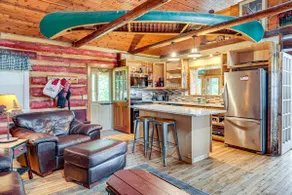 Dock, Fire Pit: Historic Lakefront Cabin in Mercer - Image 5