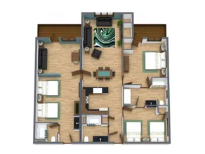 Cedar Stone Condo med 3 soveværelser @ Spring Brook Resort | Rummelig Condo på golfbane - Image 3
