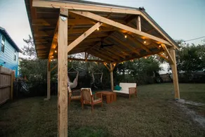 Pavilion, fenced backyard - 4 Blocks to the Beach! - Image 2