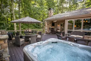 Lyx Mtn Home i Linville Ridge, 4BR sviter, utsikt, bubbelpool, nära sluttningar av socker Mtn - Image 3