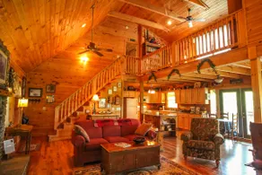 REST ASSURED-3 LEVEL LOG HOME W / MTN VISNINGER, POOL TABEL, WiFi & HOT TUB! - Image 5