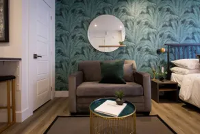 Golden Oasis Studio with Yard View and full bath by Den Stays - Image 2