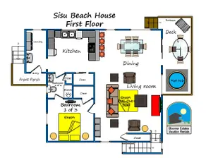Bk 2 / Få 2 GRATIS! Perfekt privat läge, ** HOT TUB **, promenad till stranden (Sisu) - Image 4